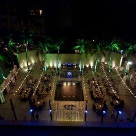 Amazing View at night Beach wedding at vallarta